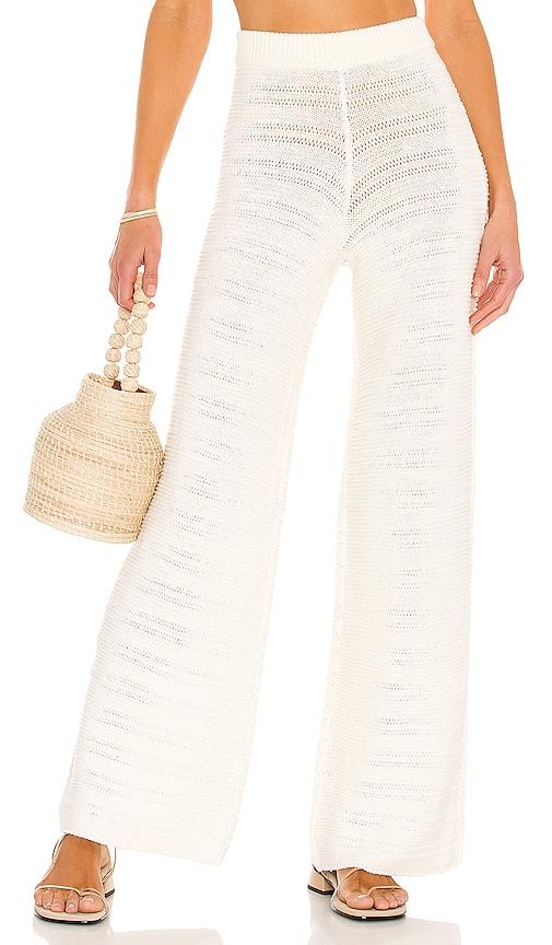 house of harlow 1960 x revolve ryleigh crochet pant in cream.