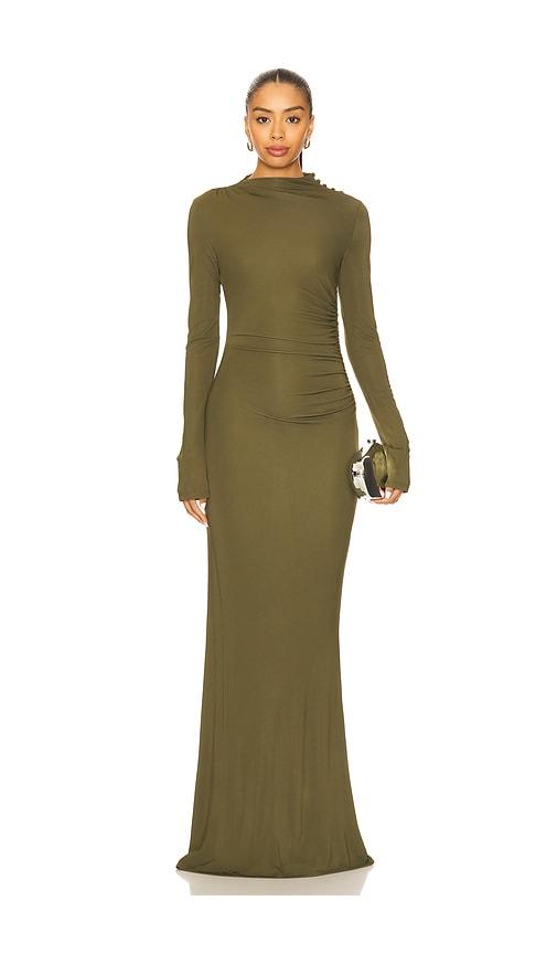 house of harlow 1960 x revolve suki gown in olive.