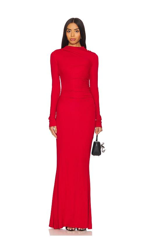 house of harlow 1960 x revolve suki gown in red.