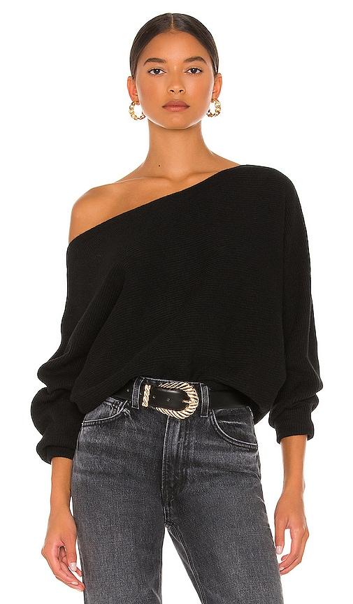 house of harlow 1960 x revolve winifred wide neck sweater in black.