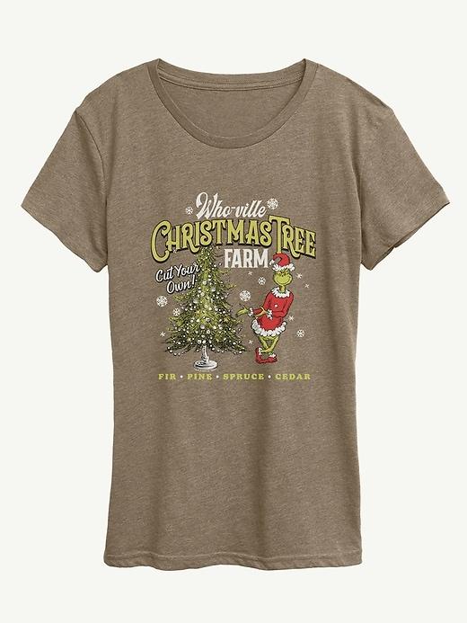 how the grinch stole christmas tree farm short sleeve graphic tee