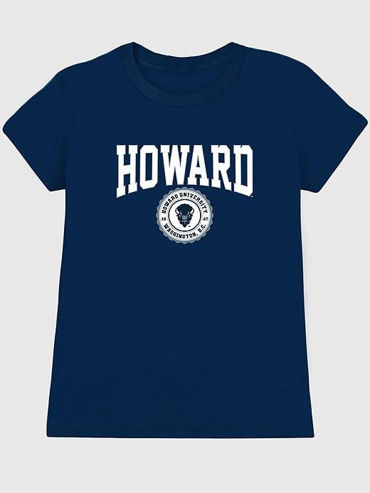 howard university collegiate graphic t-shirt for women