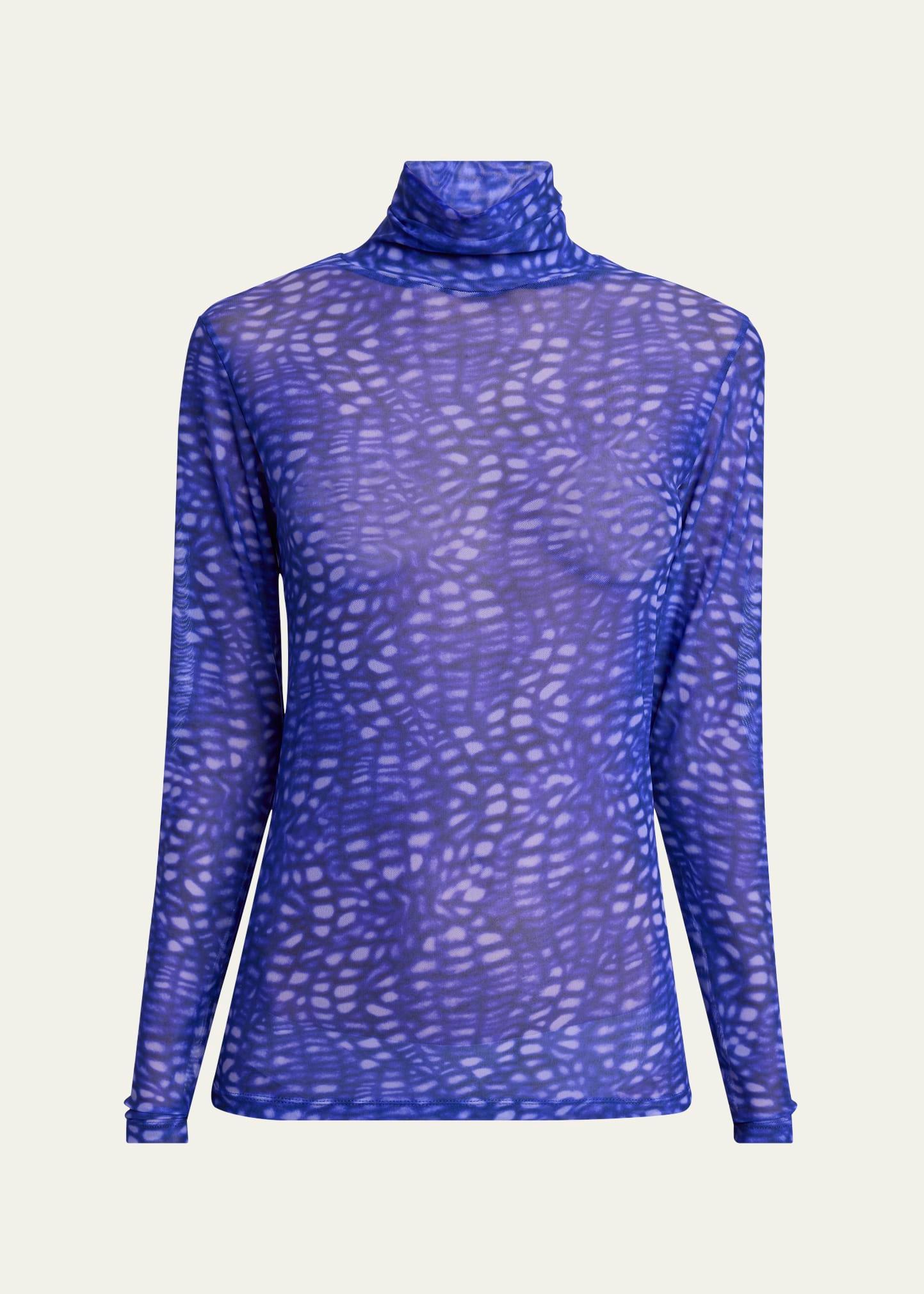 hoyser printed turtleneck