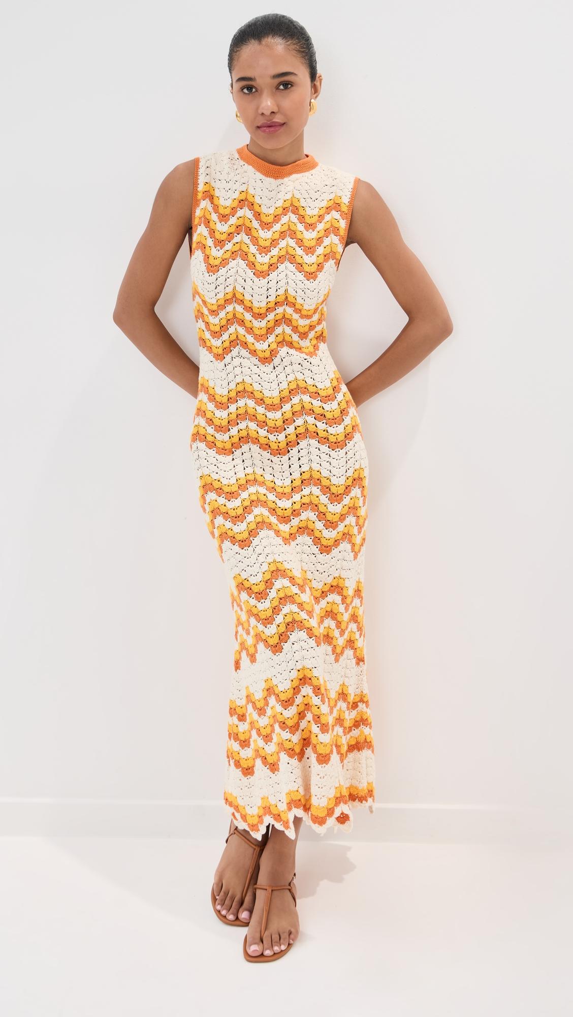 huayna crochet maxi dress