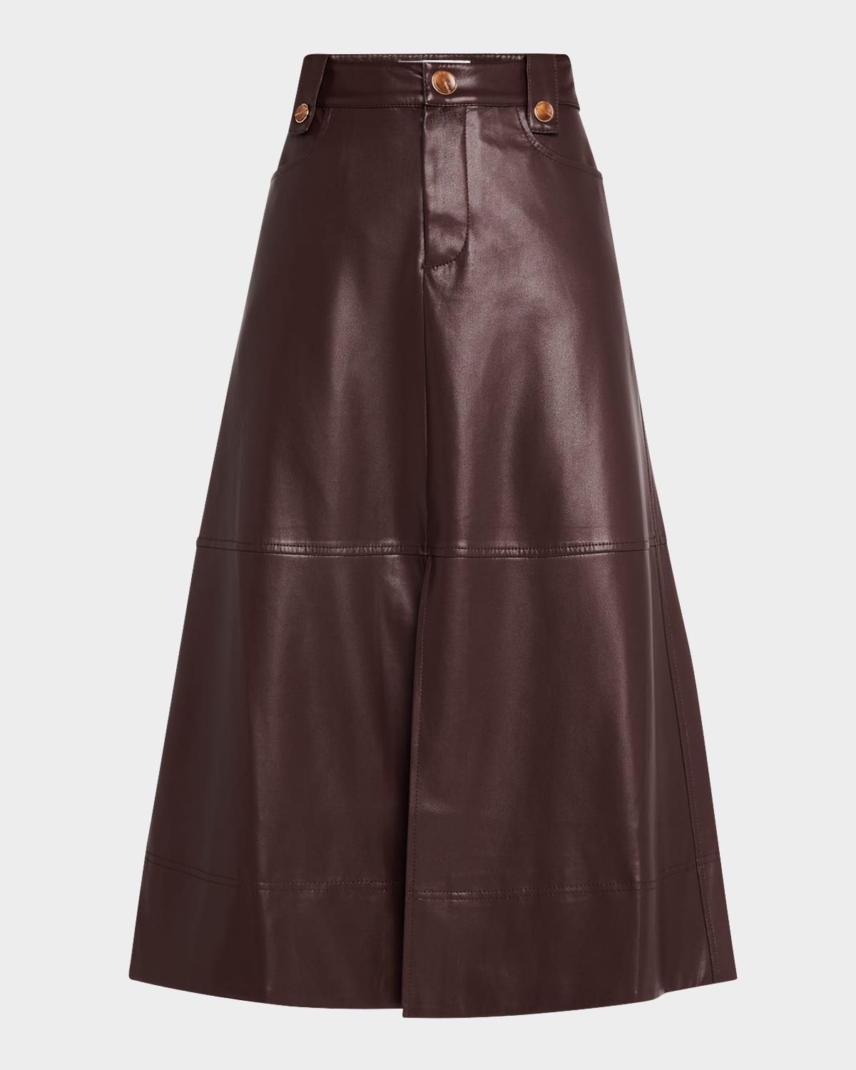 hudie vegan leather skirt