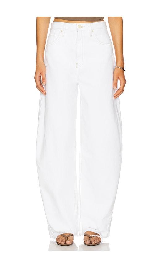 hudson jeans bailey relaxed barrel in white.