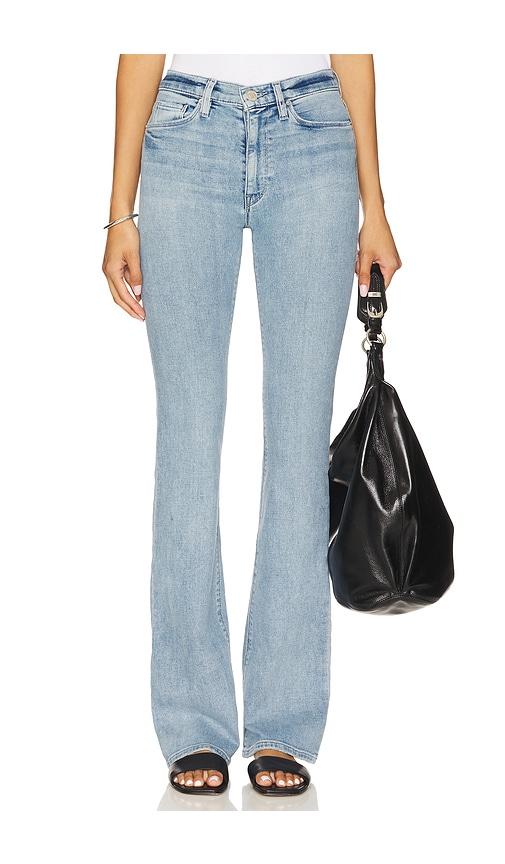 hudson jeans barbara high rise bootcut in blue.