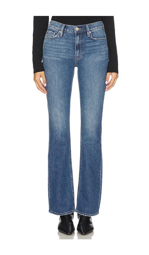 hudson jeans barbara high rise bootcut jeans in blue.