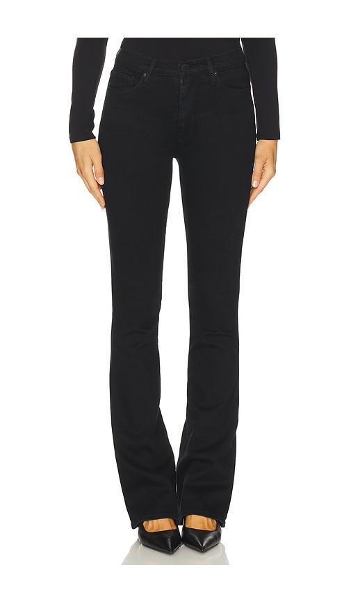 hudson jeans barbara high waist bootcut jeans in black.