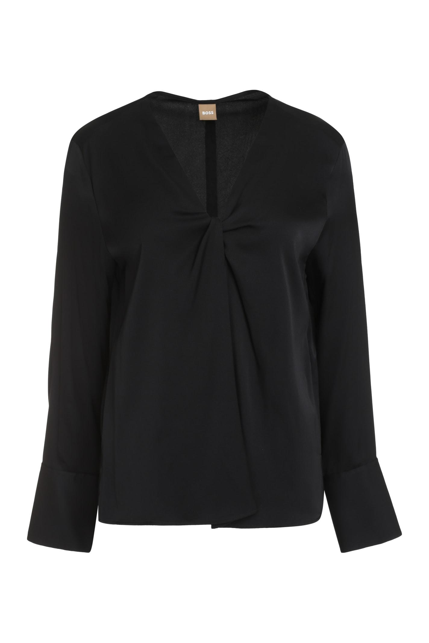 hugo boss bidinta silk blouse