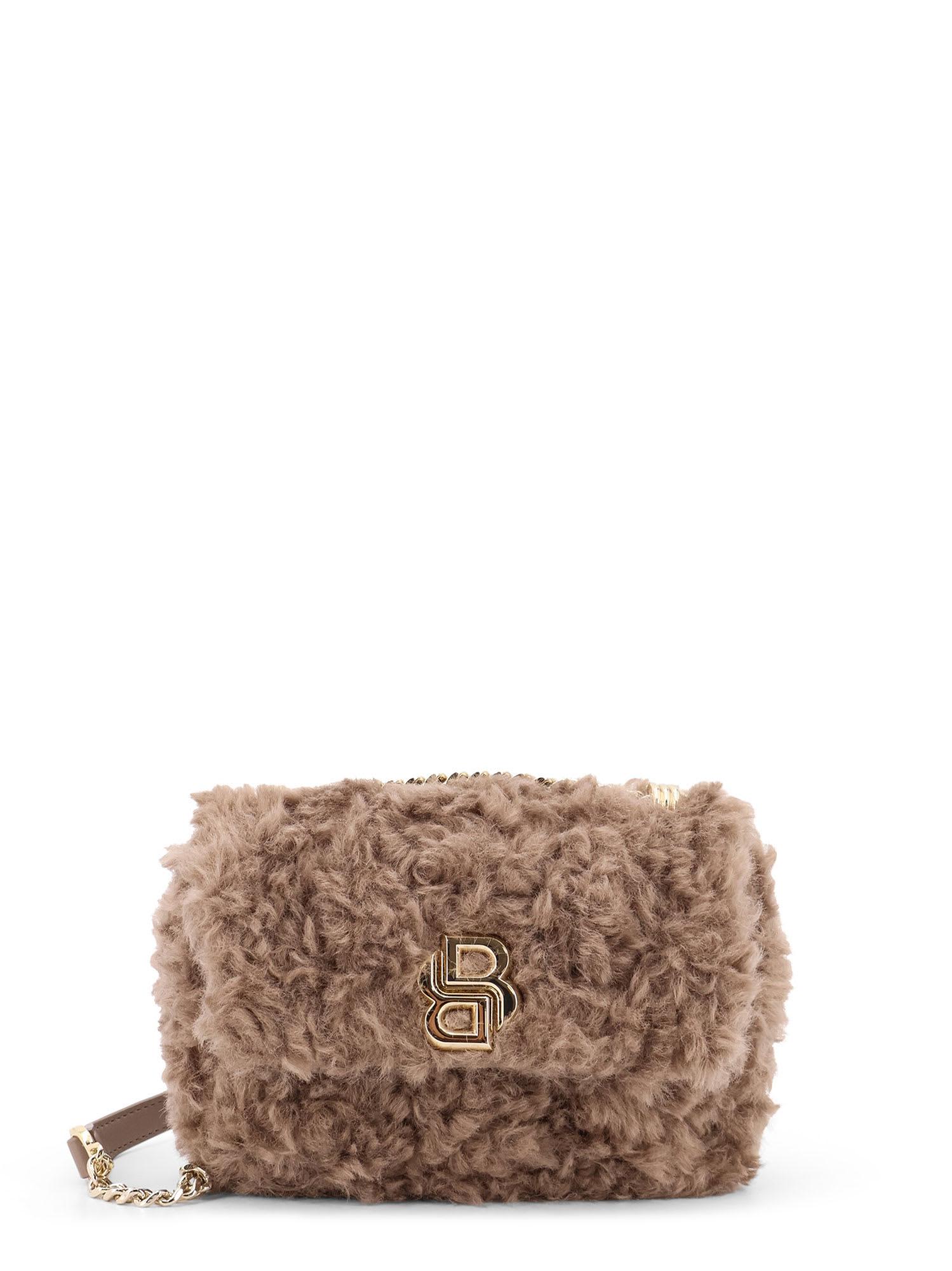 hugo boss faux fur crossbody bag