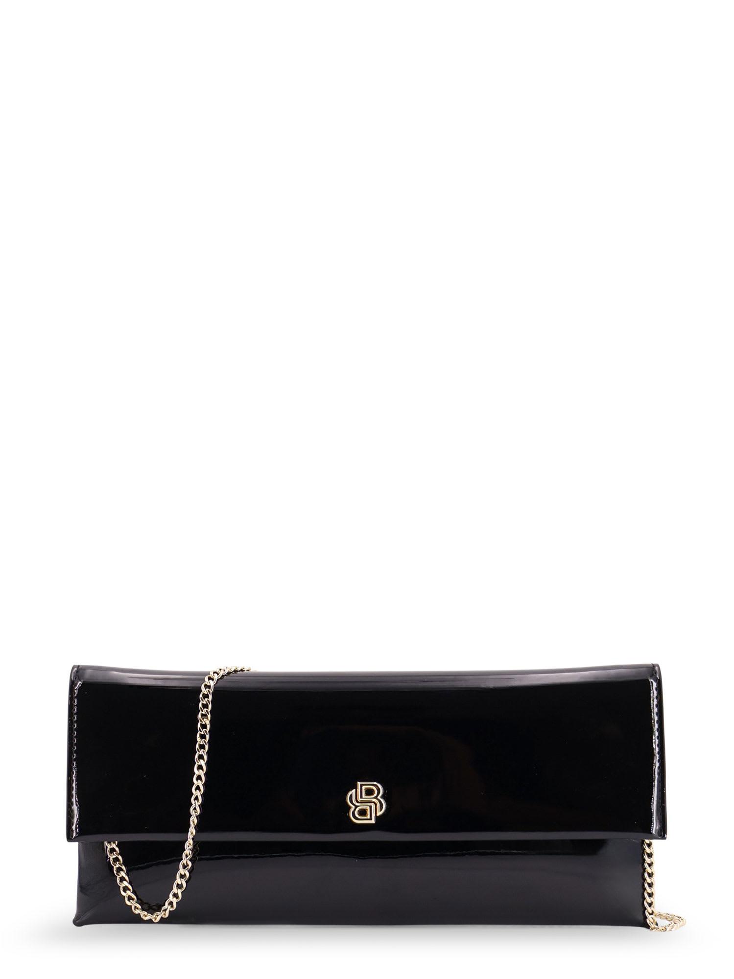 hugo boss patent leather clutch bag