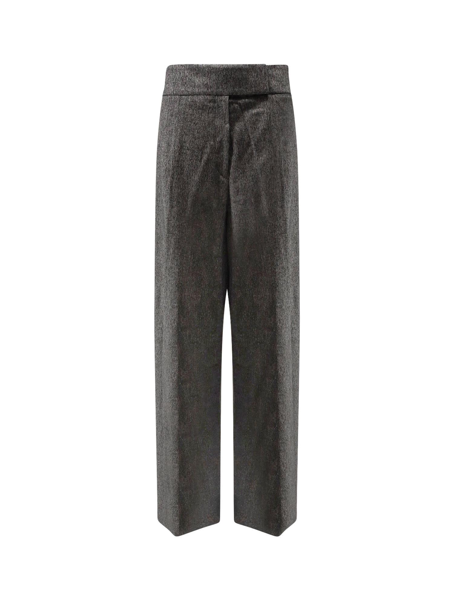 hugo boss telda viscose and virgin wool trousers