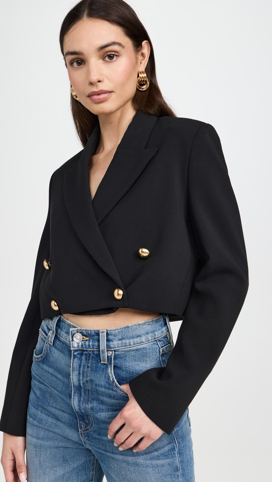 hugo crop blazer
