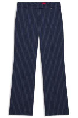 hugo slim-fit trousers with pinstripe - patterned women's formal pants