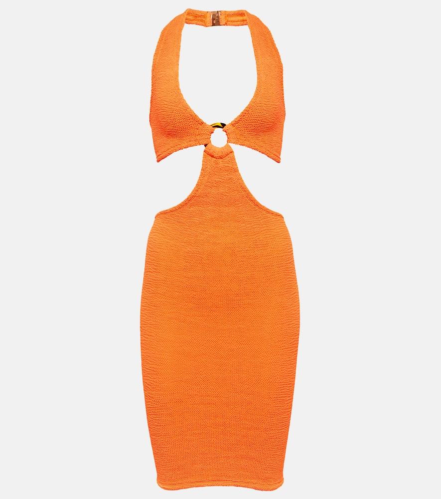 hunza g cecile cutout minidress