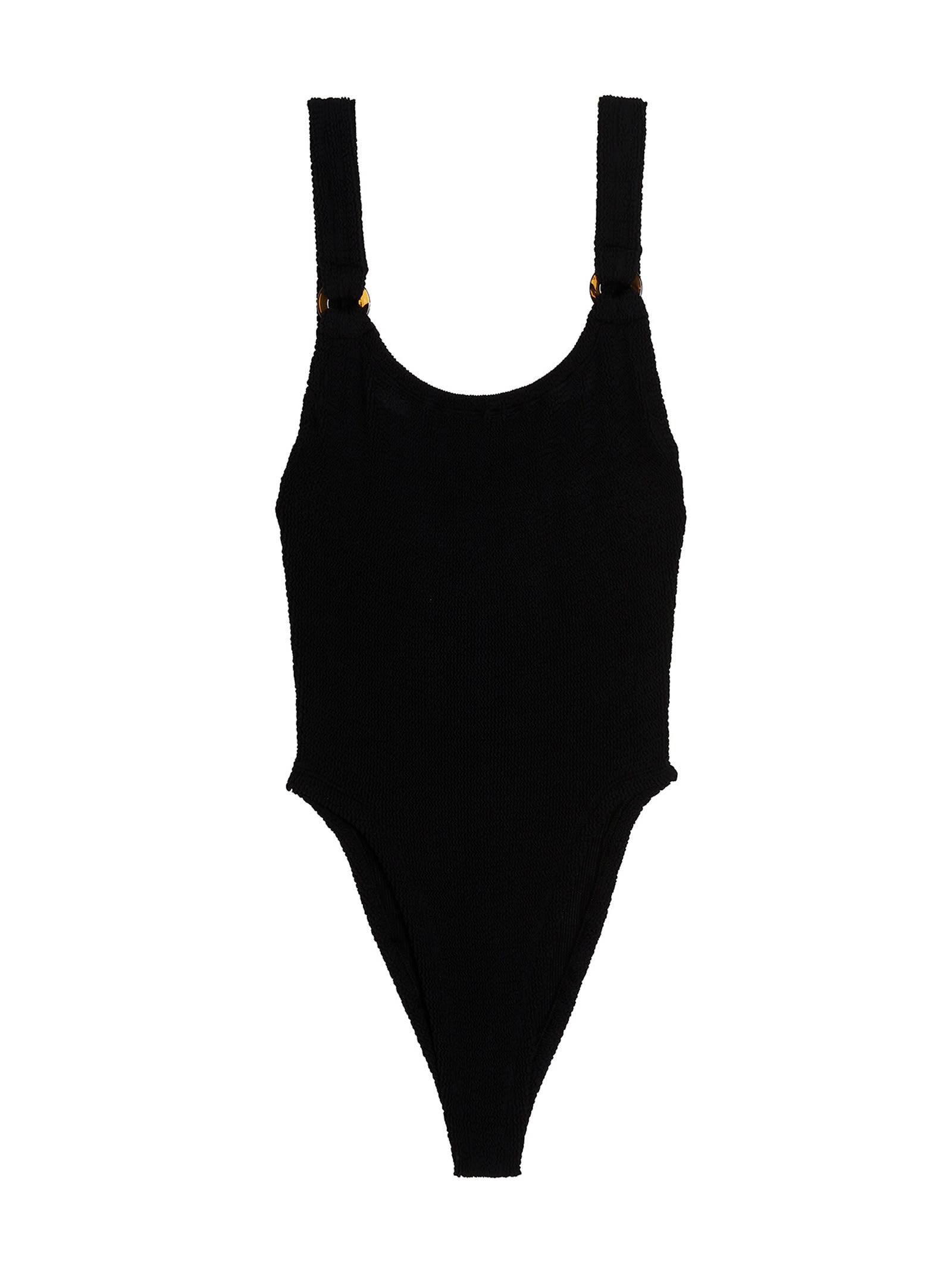 hunza g domino one-piece swimsuit