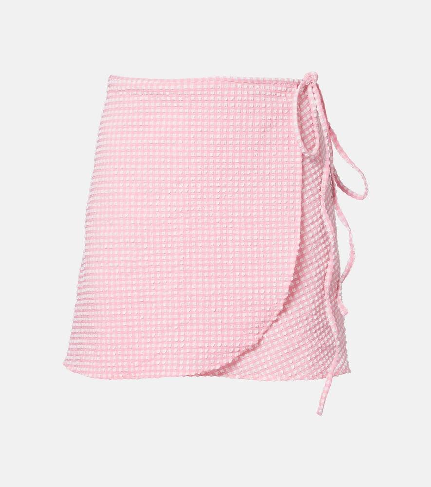 hunza g gingham beach cover