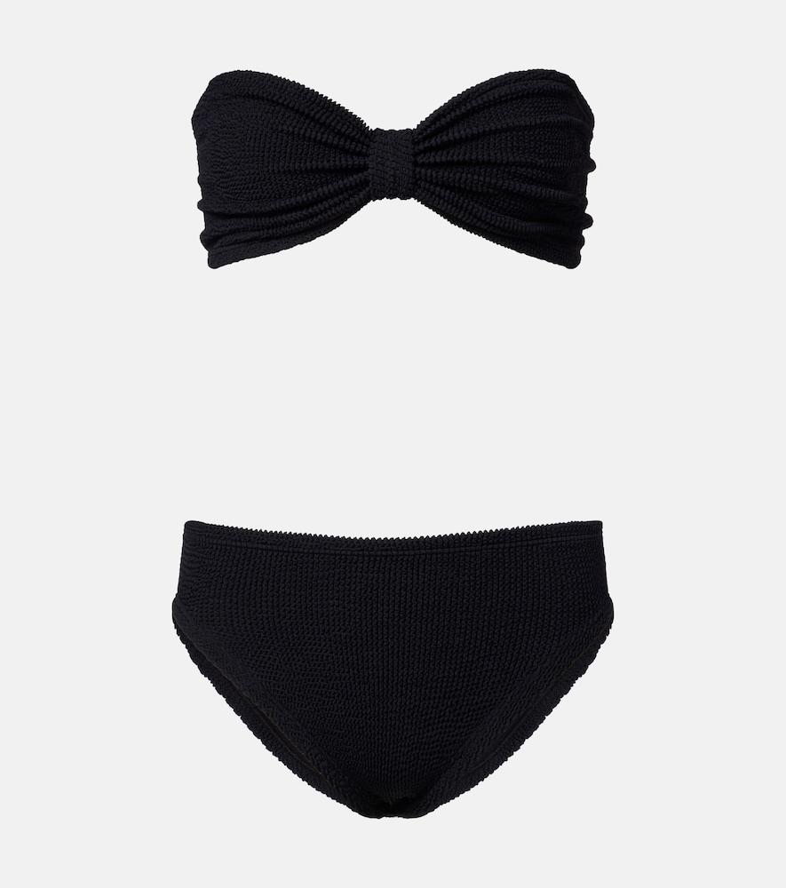 hunza g jean bandeau bikini