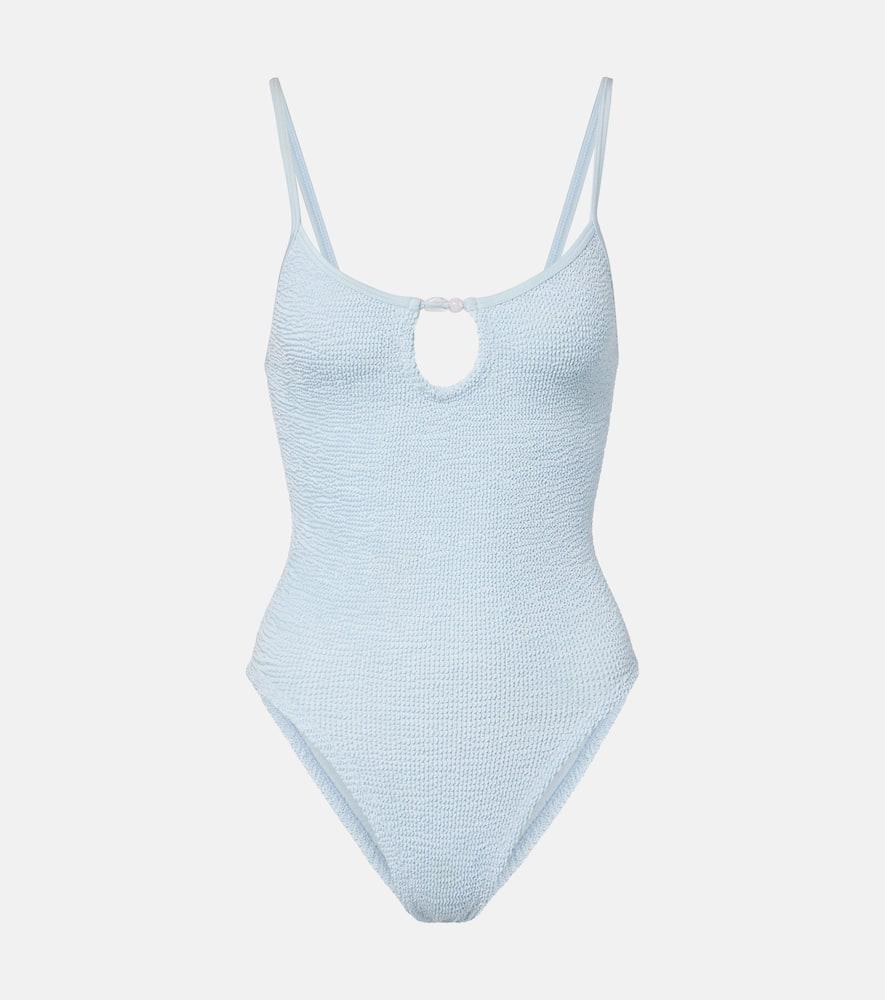 hunza g mia beaded cutout swimsuit