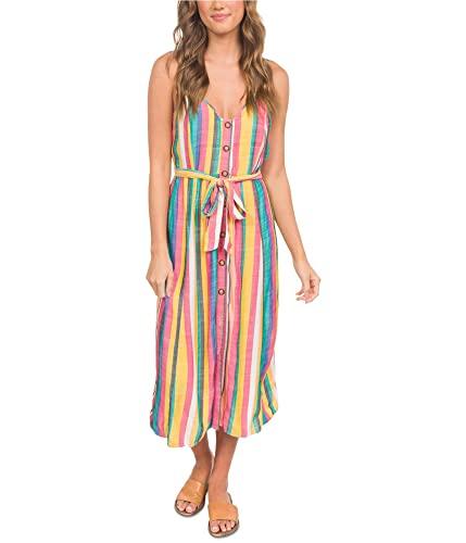 hurley sara midi dress roman stripe sm (us 3-5)
