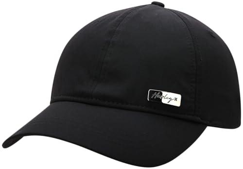 hurley women's baseball cap - casual snap-back curved trucker hats for women - classic one size womens' trucker baseball hat, black