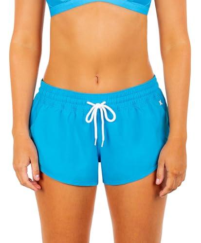 hurley womens phantom solid 2.5" boardshort board shorts, high tide, medium us