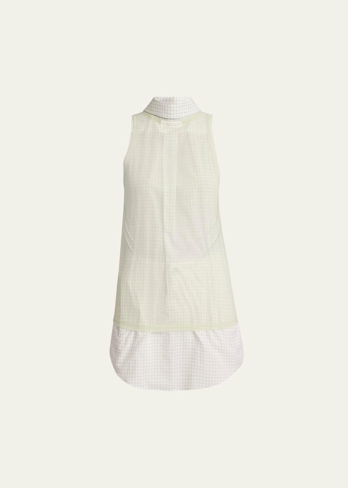hybrid check tank top