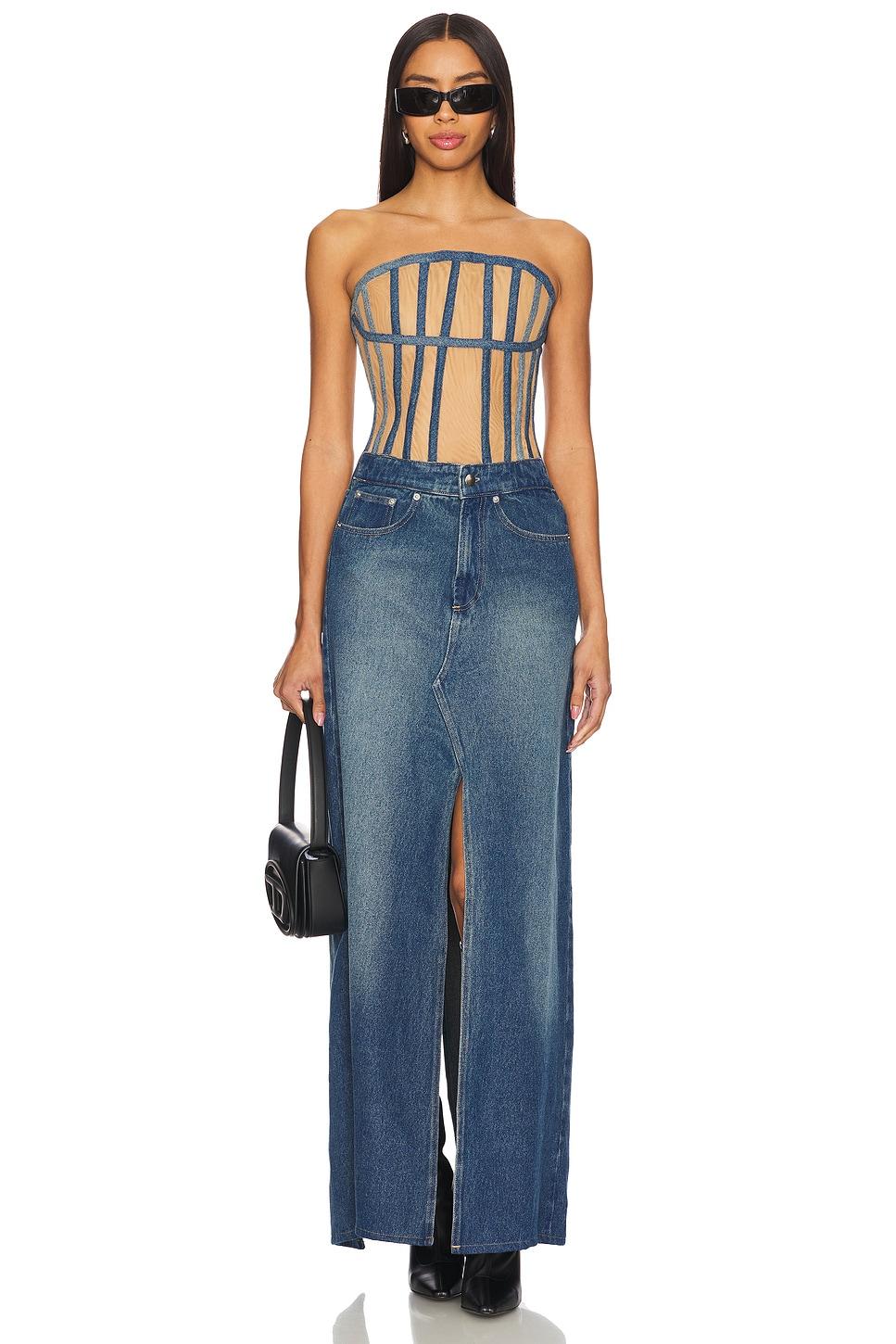 hybrid denim dress