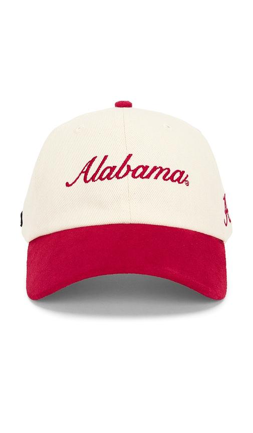hype and vice alabama corduroy contrast baseball hat in red.