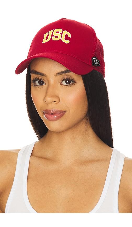 hype and vice usc trucker hat in red.