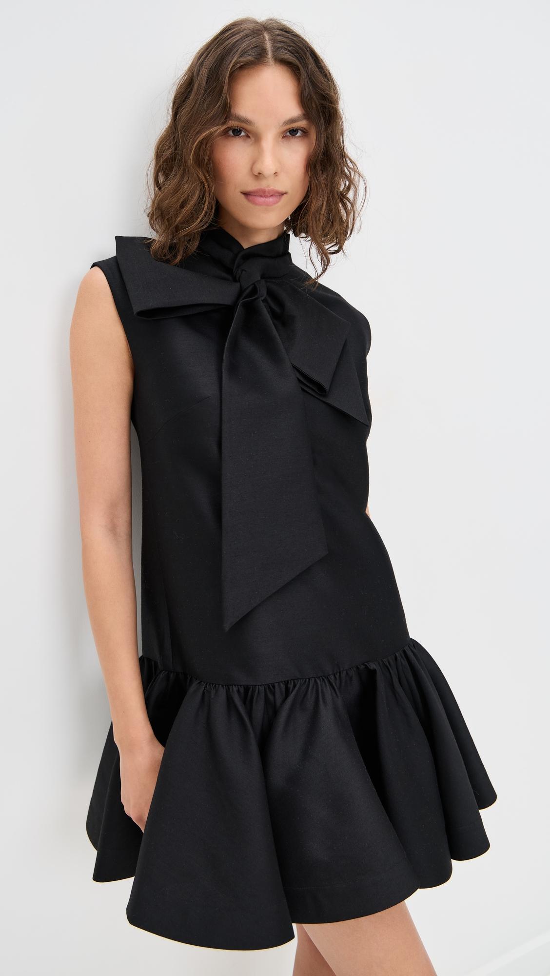 hypnotic bow mini dress