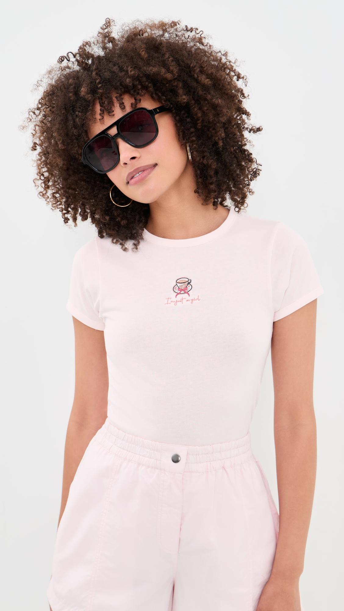i'm just a girl baby tee