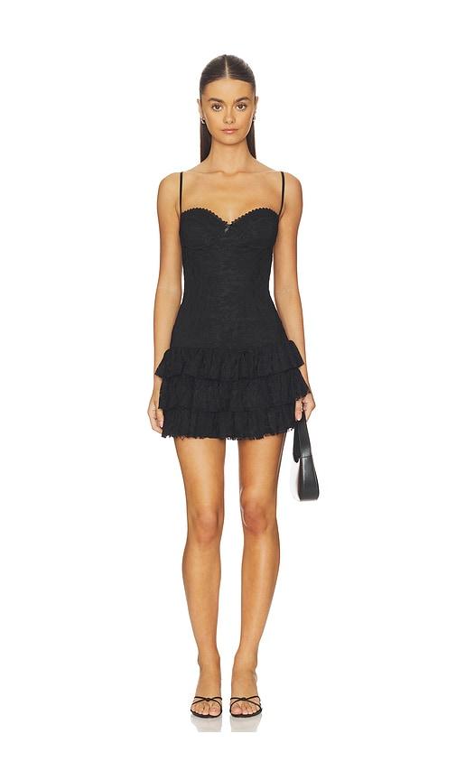 i.am.gia arabelle mini dress in black.
