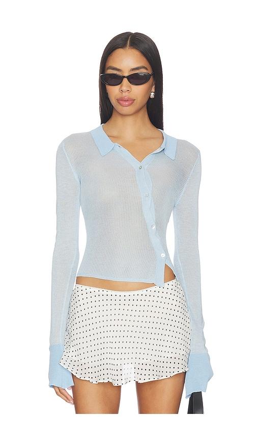 i.am.gia davina top in baby blue.