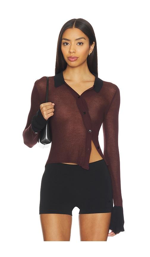 i.am.gia davina top in brown.