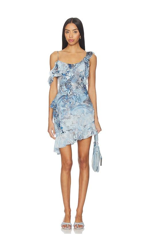 i.am.gia julietta mini dress in blue.