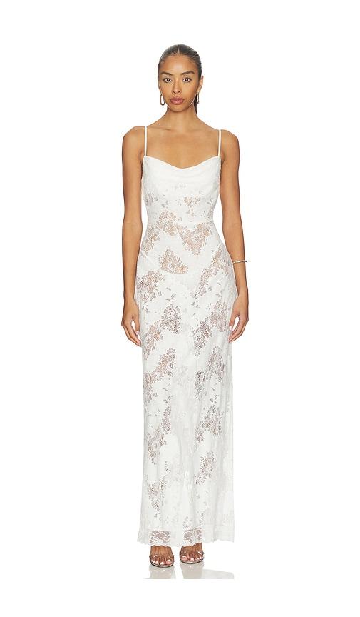 i.am.gia leona maxi dress in white.
