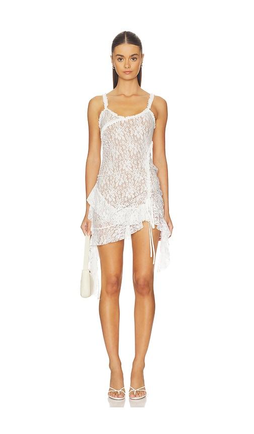 i.am.gia maisie mini dress in white.