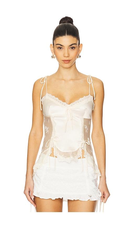 i.am.gia meadow top in cream.