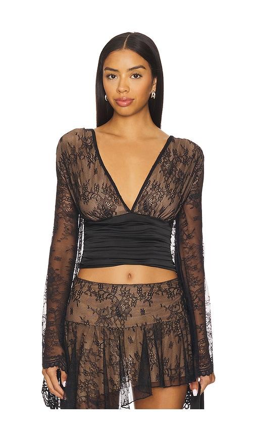 i.am.gia stevie top in black.