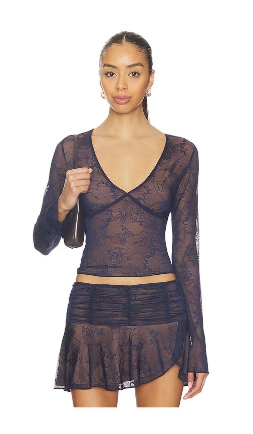 i.am.gia yvette top in navy.