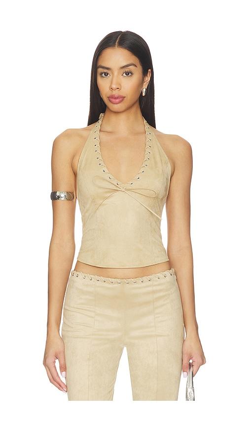 i.am.gia zephyr top in tan.