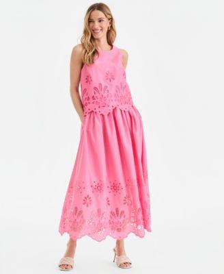 i.n.c. international concepts womens eyelet lace tank midi skirt macys exclusive