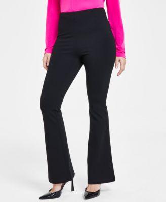 i.n.c. international concepts womens high rise ponte flare hem pants p xs 3x created for macys