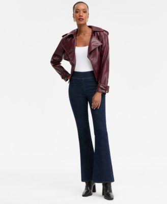i.n.c. international concepts womens high rise pull on flare leg jeans macys exclusive