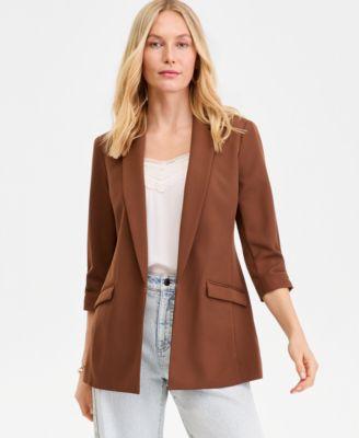 i.n.c. international concepts womens menswear blazer p xs 4x created for macys