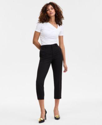 i.n.c. international concepts womens slim cropped trousers 0p 18 exclusively at macys