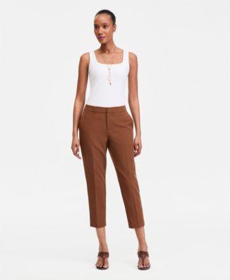 i.n.c. international concepts womens slim cropped trousers 0p 18 exclusively at macys