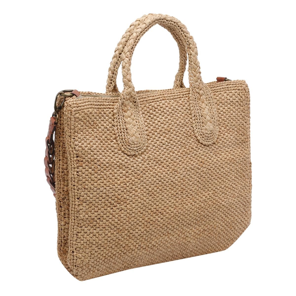 ibeliv bags beige raffia - women